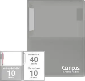 Kokuyo Portfolio Folder with Pockets Folder for Paper Organization,Heavy Duty Pocket Folder Fits US Letter & A4Flip & Write Surface,Dual-Purpose Clip & Pocket Design(FU-CEH755M) Kokuyo Portfolio Folder with Pockets Folder for Paper Organization,Heavy Duty Pocket Folder Fits US Letter & A4Flip & Write Surface,Dual-Purpose Clip & Pocket Design(FU-CEH755M)