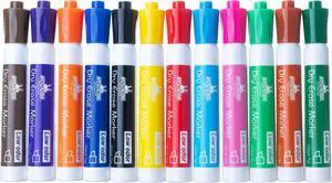 Chisel Tip Dry Erase Markers - Multicolor Pens, 12 Colors - School Supplies Chisel Tip Dry Erase Markers - Multicolor Pens, 12 Colors - School Supplies