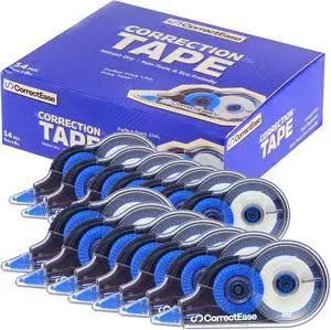 Correction Tape, Easy To Use, Stable grip, High covering power for Instant Corrections. Correct Wrong Writing At Any Time, For school, Office (14-pack, 8M, 8.5X4 cm Blue) Correction Tape, Easy To Use, Stable grip, High covering power for Instant Corrections. Correct Wrong Writing At Any Time, For school, Office (14-pack, 8M, 8.5X4 cm Blue)