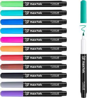 maxtek Dry Erase Markers, 0.7mm Ultra Fine Tip, Low Odor, 12 Count maxtek Dry Erase Markers, 0.7mm Ultra Fine Tip, Low Odor, 12 Count