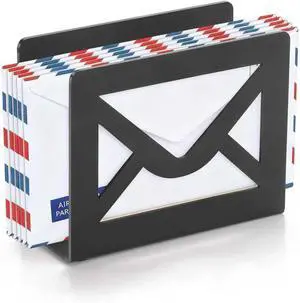 Desktop Letter Holder, Metal Desktop Mail Holder for Desk Desktop Letter Holder, Metal Desktop Mail Holder for Desk