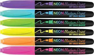 The Board Dudes CYJ58 Medium Point Dry Erase Markers - Neon, 6 count The Board Dudes CYJ58 Medium Point Dry Erase Markers - Neon, 6 count