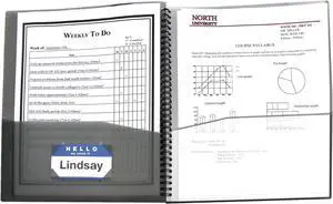 C-Line 8-Pocket Spiral-Bound Poly Portfolio, Letter Size, 1 Portfolio, Smoke Gray (33081) C-Line 8-Pocket Spiral-Bound Poly Portfolio, Letter Size, 1 Portfolio, Smoke Gray (33081)