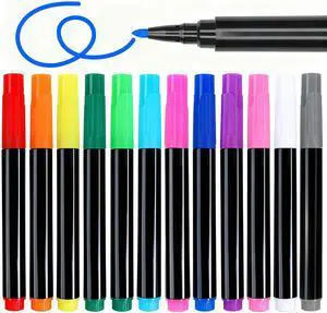 12-Color Neon Markers for LED Note Board, Acrylic Planning Board & Fridge Calendar | Wet Dry Erase Fine Tip Pens for Light Up Drawing | Erasable Markers 12-Color Neon Markers for LED Note Board, Acrylic Planning Board & Fridge Calendar | Wet Dry Erase Fine Tip Pens for Light Up Drawing | Erasable Markers