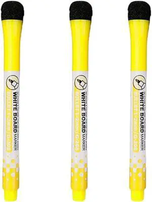 3 Pcs Yellow Magnetic Whiteboard Pen Writing Drawing Erasable Board Marker Office Supplies Erasable Whiteboard Pen Dry Erase and Wet Erase Markers Markers and Highlighters 3 Pcs Yellow Magnetic Whiteboard Pen Writing Drawing Erasable Board Marker Office Supplies Erasable Whiteboard Pen Dry Erase and Wet Erase Markers Markers and Highlighters