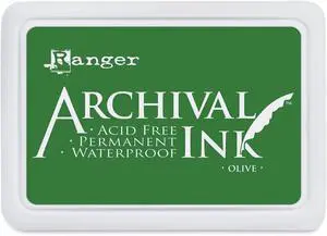 Ranger Archival Ink Pad #0, Olive Ranger Archival Ink Pad #0, Olive