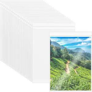 VOKOY 100PCS 8.5 x 11 Inch Cellophane Bags Self Sealing, Resealable Clear Plastic Sleeves for Paper, Artwork, Photo Mats, Comic, Magazine Page Protectors VOKOY 100PCS 8.5 x 11 Inch Cellophane Bags Self Sealing, Resealable Clear Plastic Sleeves for Paper, Artwork, Photo Mats, Comic, Magazine Page Protectors