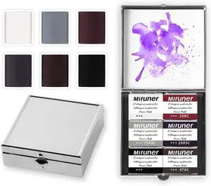 Mini Portable 6-Color Solid Watercolor Paint Set for Adults & Artists, High Tinting Strength Travel Art Kit for Beginners and Professionals, Half Pans (Each Capacity Approx 1.5ml).Basic Color Mini Portable 6-Color Solid Watercolor Paint Set for Adults & Artists, High Tinting Strength Travel Art Kit for Beginners and Professionals, Half Pans (Each Capacity Approx 1.5ml).Basic Color