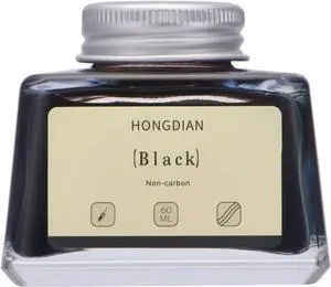 Asvine Hongdian Fountain Pen Bottled Ink Black, 60ml Fountain Pen Bottled Ink, Non Carbon Asvine Hongdian Fountain Pen Bottled Ink Black, 60ml Fountain Pen Bottled Ink, Non Carbon