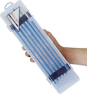Plastic Paint Brush Case for Artist Long PaintBrush,Hard Travel Miniature Art Watercolor Paint Brush Container Without Brushes - 13 Inch Plastic Paint Brush Case for Artist Long PaintBrush,Hard Travel Miniature Art Watercolor Paint Brush Container Without Brushes - 13 Inch