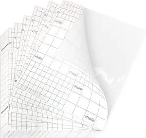VHALE Glossy Clear Self-adhesive Overlay Laminating Sheet Contact Papers, 7 X 8 Inches, Single-sided, for Easy Application of Paper Suncatcher Kids Crafts, 3.15 Mil, Pack of 20 VHALE Glossy Clear Self-adhesive Overlay Laminating Sheet Contact Papers, 7 X 8 Inches, Single-sided, for Easy Application of Paper Suncatcher Kids Crafts, 3.15 Mil, Pack of 20