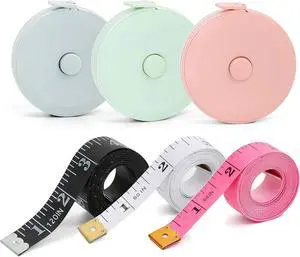 6 Pack Tape Measure Body Measuring Tape, 60-inch and 120-inch Soft Tape Measure, Retractable Dual Sided Flexible Ruler for Craft Fabric Sewing Tailor Cloth Knitting 6 Pack Tape Measure Body Measuring Tape, 60-inch and 120-inch Soft Tape Measure, Retractable Dual Sided Flexible Ruler for Craft Fabric Sewing Tailor Cloth Knitting
