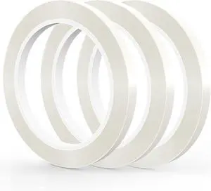 GLAMFIELDS 3 Rolls 1/4" 60Yd Floral Tapes,Clear Floral Tape,White Floral Tape for Bouquet Stem Wrap, Waterproof Florist Tape for Flower Arrangements Supplies Craft Corsages Wedding 60 Yd/Roll GLAMFIELDS 3 Rolls 1/4" 60Yd Floral Tapes,Clear Floral Tape,White Floral Tape for Bouquet Stem Wrap, Waterproof Florist Tape for Flower Arrangements Supplies Craft Corsages Wedding 60 Yd/Roll