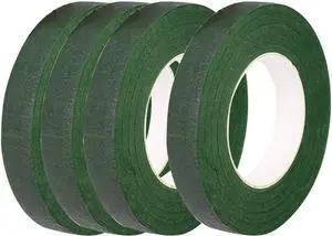 4 Rolls Dark Green Floral Tapes for Bouquet Stem Wrapping and Florist Craft Projects(1/2" Wide, 30 Yard/Roll) 4 Rolls Dark Green Floral Tapes for Bouquet Stem Wrapping and Florist Craft Projects(1/2" Wide, 30 Yard/Roll)