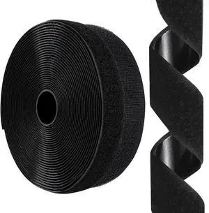 1 Inch x 26 Feet Hook and Loop Tape Sticky Back Fastener Roll, Nylon Self Adhesive Heavy Duty Strips Fastener for Home Office School Car and Crafting Organization 1 Inch x 26 Feet Hook and Loop Tape Sticky Back Fastener Roll, Nylon Self Adhesive Heavy Duty Strips Fastener for Home Office School Car and Crafting Organization