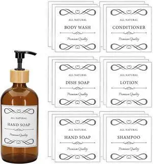 18 Pcs Waterproof Soap Labels Lotion Labels Reusable Bathroom Label Stickers Kitchen Hand Soap Dispenser Label Stickers for Shampoo and Body wash Travel Bottles (White) 18 Pcs Waterproof Soap Labels Lotion Labels Reusable Bathroom Label Stickers Kitchen Hand Soap Dispenser Label Stickers for Shampoo and Body wash Travel Bottles (White)