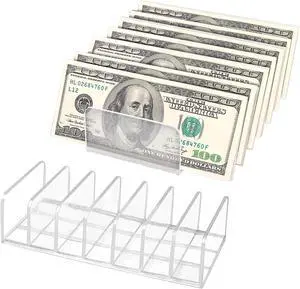 2 Packs Acrylic Mail Organizer Plastic Desk Cash Tray,7 Section Divided Vanity Organize Holder Vertical Letter Sorter for Desktop, Bill, Document, Notebook 2 Packs Acrylic Mail Organizer Plastic Desk Cash Tray,7 Section Divided Vanity Organize Holder Vertical Letter Sorter for Desktop, Bill, Document, Notebook