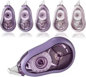 White Correction Tape, 5 Pack, 65.62 Feet Correction Tape for School and Office, School & Office Supplies, (Purple) White Correction Tape, 5 Pack, 65.62 Feet Correction Tape for School and Office, School & Office Supplies, (Purple)