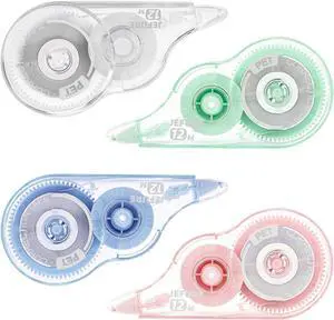 4 Pcs Core Correction Tape, 39.37 Ft, White, 0.2 in Width 4 Pcs Core Correction Tape, 39.37 Ft, White, 0.2 in Width