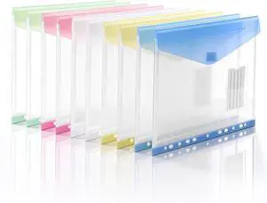 11-Hole Binder Pockets, Fits Letter/A4 Size for 2/3/4 Ring Binder, 10 Pack 11-Hole Binder Pockets, Fits Letter/A4 Size for 2/3/4 Ring Binder, 10 Pack