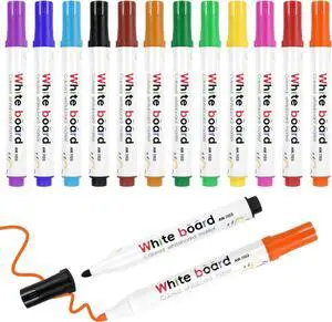 LOKIPA 12PCS Dry Erase Markers, 12 Colors White Board Markers for Writing on Whiteboards, Dry-Erase Boards, Mirrors for Classroom, Home, Office LOKIPA 12PCS Dry Erase Markers, 12 Colors White Board Markers for Writing on Whiteboards, Dry-Erase Boards, Mirrors for Classroom, Home, Office