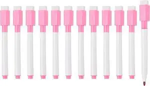 PATIKIL Whiteboard Pen, Fine Tip Dry Erase Rose Red White Board Markers with Eraser Whiteboard Calendar Supplies for Classroom Office, 12 Pcs, 0.5-1mm Tip PATIKIL Whiteboard Pen, Fine Tip Dry Erase Rose Red White Board Markers with Eraser Whiteboard Calendar Supplies for Classroom Office, 12 Pcs, 0.5-1mm Tip