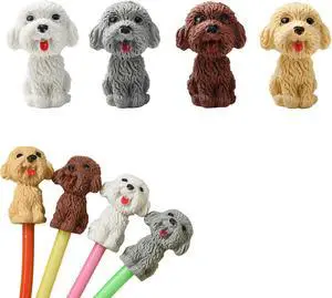 24Pcs Pencil Top Erasers for Kids, Dog Pencil Erasers Toppers Bulk, Cute Cap Erasers for Party Favors Classroom Rewards 24Pcs Pencil Top Erasers for Kids, Dog Pencil Erasers Toppers Bulk, Cute Cap Erasers for Party Favors Classroom Rewards