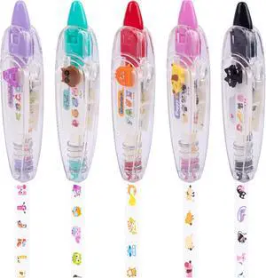 5 Pack Decorative Correction Tape Cartoon Pattern Sticker 5 Pack Decorative Correction Tape Cartoon Pattern Sticker