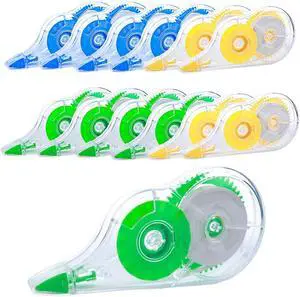 White Correction Tape, 12 Pack, 39.37 Feet - Classic Design White Correction Tape, 12 Pack, 39.37 Feet - Classic Design