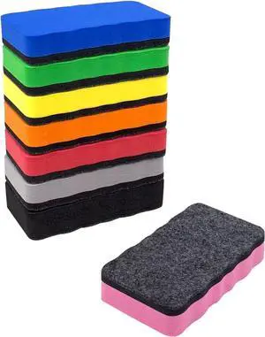 Magnetic Dry Erase Erasers, 8 Pack Whiteboard Erasers, Dry Erase Board Eraser, White Board Eraser Cleaner, 8 Colors, Office Classroom Home Supplies Magnetic Dry Erase Erasers, 8 Pack Whiteboard Erasers, Dry Erase Board Eraser, White Board Eraser Cleaner, 8 Colors, Office Classroom Home Supplies