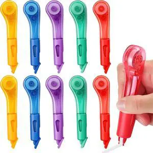 BESARME 10 Pack Correction Tape Pens, 19.69 Ft, Colorful, Easy-Use, For School BESARME 10 Pack Correction Tape Pens, 19.69 Ft, Colorful, Easy-Use, For School
