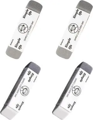 4-Pack Sand Erasers, 2 Full Frosted & 2 Half, for Ink/Pencil 4-Pack Sand Erasers, 2 Full Frosted & 2 Half, for Ink/Pencil
