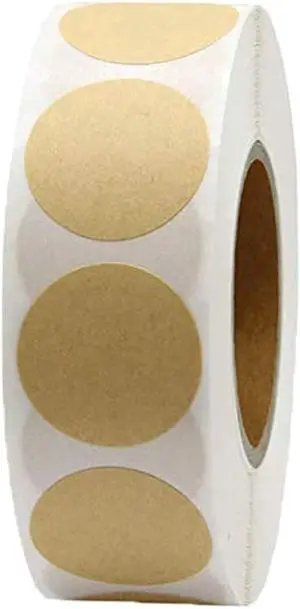 1000PCS 1 Inch Circle Dot Stickers Garage Sale Price Tag Sticker, Round Coding Labels Blank Yard Sale Price Stickers Natural Brown Dot Sticker for Office Student Classroom Home Decorative (1 Inch) 1000PCS 1 Inch Circle Dot Stickers Garage Sale Price Tag Sticker, Round Coding Labels Blank Yard Sale Price Stickers Natural Brown Dot Sticker for Office Student Classroom Home Decorative (1 Inch)