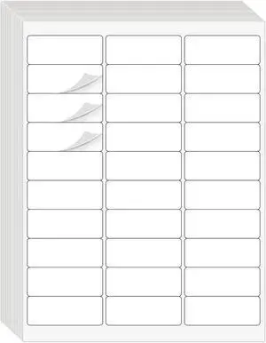 1" x 2-5/8" Address Labels 900 Labels Sticker Paper for Laser/Ink Jet Printer mailing Labels 8.5"×11" White 30 per Sheet 1" x 2-5/8" Address Labels 900 Labels Sticker Paper for Laser/Ink Jet Printer mailing Labels 8.5"×11" White 30 per Sheet