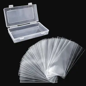 100 Pack Paper Money Holders with Plastic Storage Case, Clear Thicken Paper Money Currency Collection Sleeves Protector OPP Bag 100 Pack Paper Money Holders with Plastic Storage Case, Clear Thicken Paper Money Currency Collection Sleeves Protector OPP Bag