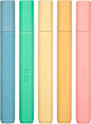 BLIEVE Bible Highlighters No Bleed Through, Chisel Tip, 5 Pack BLIEVE Bible Highlighters No Bleed Through, Chisel Tip, 5 Pack