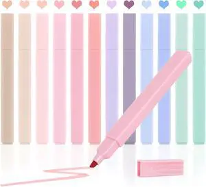 Utron 12pcs Bible Highlighters, Pastel Highlighter Set, No Bleed Bible Highlighters (12 Color) Utron 12pcs Bible Highlighters, Pastel Highlighter Set, No Bleed Bible Highlighters (12 Color)