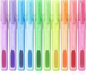 Four Candies Highlighters Assorted Colors, Classic Colors, 10 Count Four Candies Highlighters Assorted Colors, Classic Colors, 10 Count