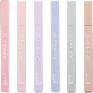 Alohaster Highlighters, HPSIZEE-6-T, 6 Pack - Happiness Alohaster Highlighters, HPSIZEE-6-T, 6 Pack - Happiness