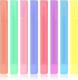 Pastel Bible Highlighters, 8 Pack Cute Chisel Tip Highlighter Set, Assorted Candy Colors for Bible Study, Journaling, Notes, School and Office Pastel Bible Highlighters, 8 Pack Cute Chisel Tip Highlighter Set, Assorted Candy Colors for Bible Study, Journaling, Notes, School and Office