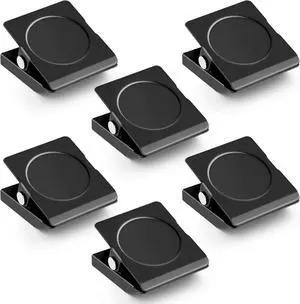 Grtard 6 Pack Magnetic Clips for Refrigerator, Fridge Magnet Clips,1.2 in Grtard 6 Pack Magnetic Clips for Refrigerator, Fridge Magnet Clips,1.2 in