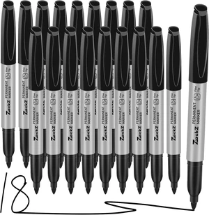 7-ack Fine Point Permanent Markers Bulk Black, 18 Count, Fine Tip, Waterproof & Fade-Resistant Ink, No Smudge, Quick Drying, Writing on Paper, Plastic, Metal, Glass for Home, Office, School 7-ack Fine Point Permanent Markers Bulk Black, 18 Count, Fine Tip, Waterproof & Fade-Resistant Ink, No Smudge, Quick Drying, Writing on Paper, Plastic, Metal, Glass for Home, Office, School