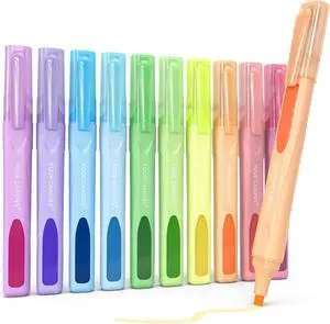 Four Candies Highlighters Assorted Colors, Classic Colors, 10 Count Four Candies Highlighters Assorted Colors, Classic Colors, 10 Count