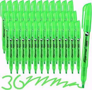 Cgerma Highlighters 36 Pack, Chisel Tip Green Highlighter Bright Colors,Quickly Drying, Perfect for Students Kids Adults Classroom, School, Office Cgerma Highlighters 36 Pack, Chisel Tip Green Highlighter Bright Colors,Quickly Drying, Perfect for Students Kids Adults Classroom, School, Office