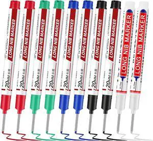 Thboxes Deep Hole Markers, 10 Pack, 20Mm Long Nib, Assorted Colors Thboxes Deep Hole Markers, 10 Pack, 20Mm Long Nib, Assorted Colors