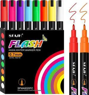 SFAIH Liquid Chalk Markers for Blackboard, 8 Vibrant Colors 0.7 Fine Tip SFAIH Liquid Chalk Markers for Blackboard, 8 Vibrant Colors 0.7 Fine Tip
