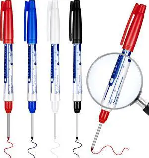 Gersoniel 4 Pcs Long Nib Marker 30 mm Deep Hole Marker 4 Colors Gersoniel 4 Pcs Long Nib Marker 30 mm Deep Hole Marker 4 Colors