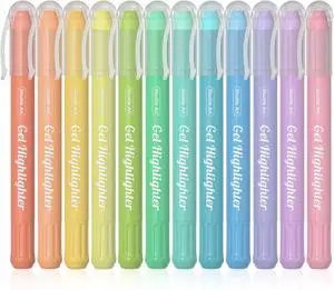 Shuttle Art Bible Highlighters and Pens No Bleed, 12 Pastel Colors Gel Highlighters No Bleed Through, Bible Journaling Supplies, Great for Journaling Highlighting and Studying Shuttle Art Bible Highlighters and Pens No Bleed, 12 Pastel Colors Gel Highlighters No Bleed Through, Bible Journaling Supplies, Great for Journaling Highlighting and Studying