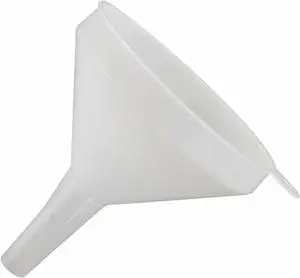 Winco 4 1/4" White Plastic Commercial Funnel Winco 4 1/4" White Plastic Commercial Funnel