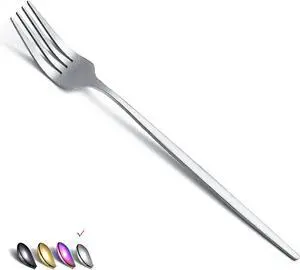 Matt Dinner Forks 6 Piece, Stainless Steel Dessert, Table, Salad Forks - Silverware Set for Home, Kitchen or Restaurant - Dishwasher Safe (Matt Silver-8.4 Inch) Matt Dinner Forks 6 Piece, Stainless Steel Dessert, Table, Salad Forks - Silverware Set for Home, Kitchen or Restaurant - Dishwasher Safe (Matt Silver-8.4 Inch)